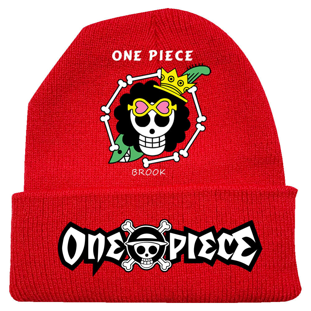 Trendy Luffy Print Knitted Hat