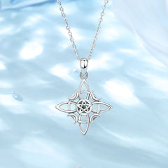 Niche Wicca Knot Pendant Necklace