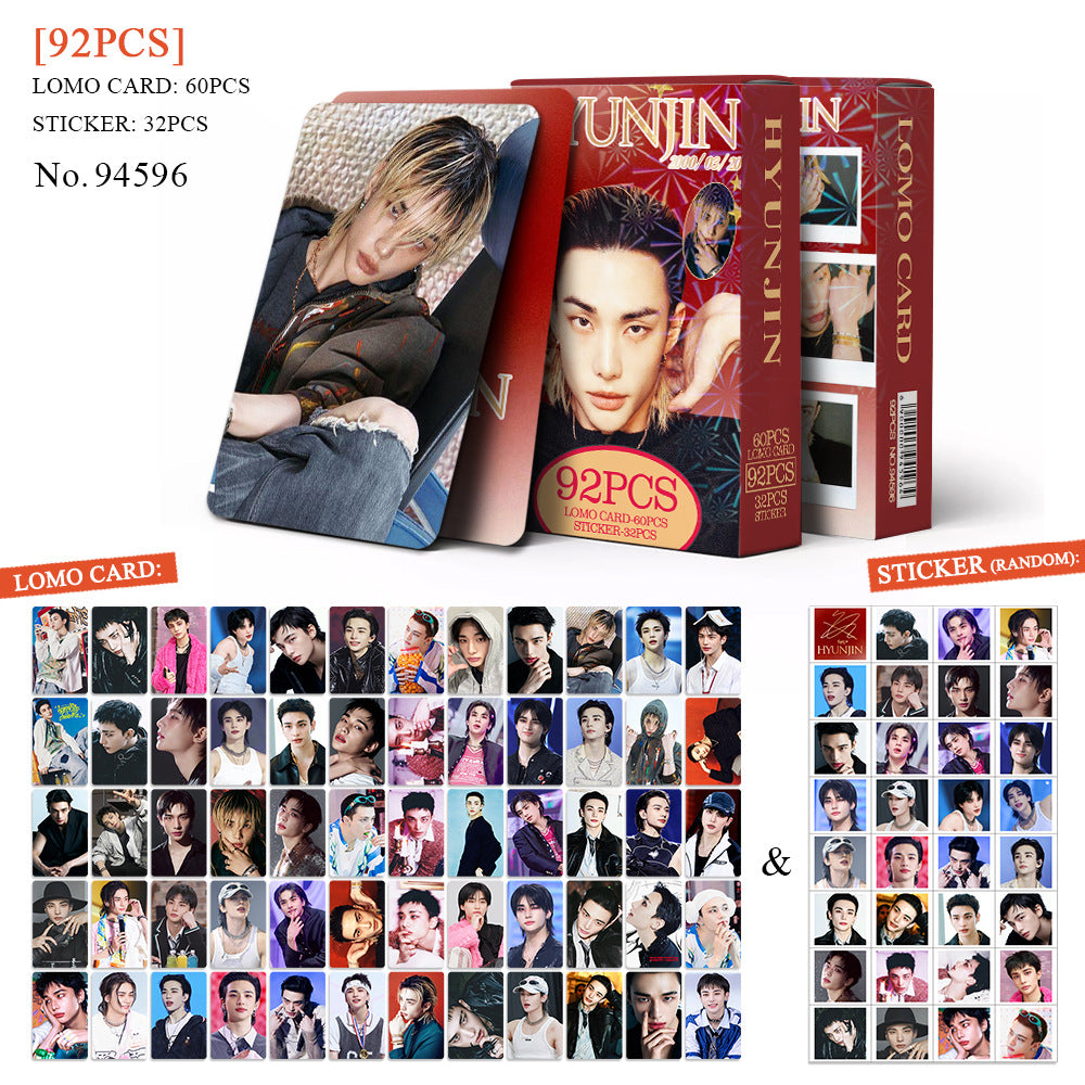 92PCS HYUNJIN Photocard Stickers Collection