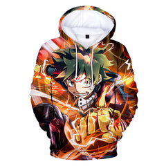 Unisex Anime 3D Color Printed Cosplay Casual Hoodie