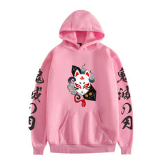 Unisex Anime Logo Casual Pullover Hoodie