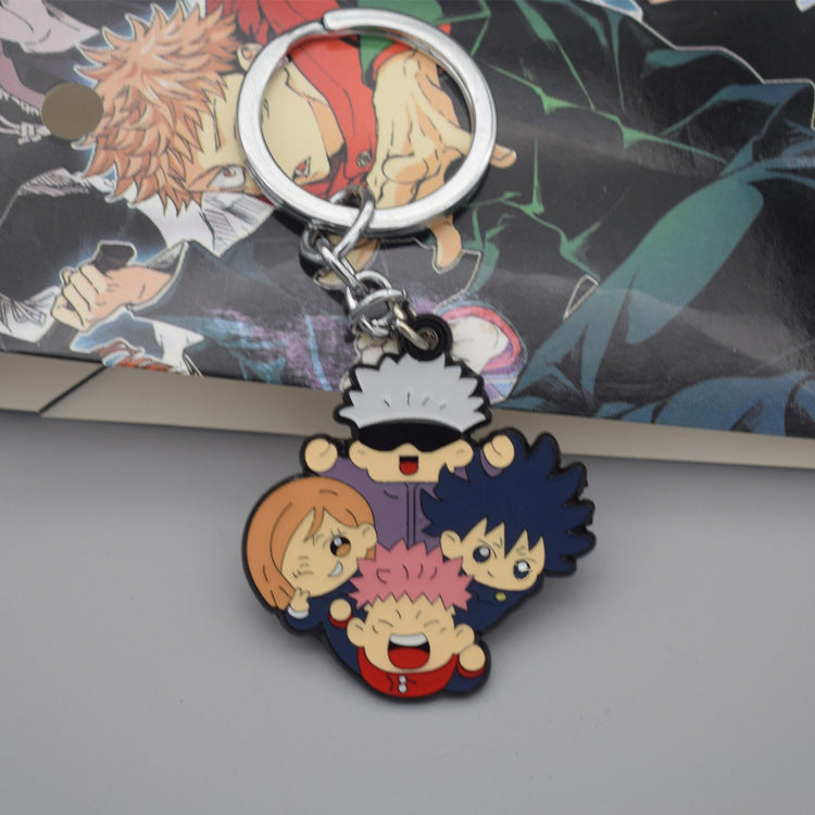 Cute Anime Figure Keychain Necklace