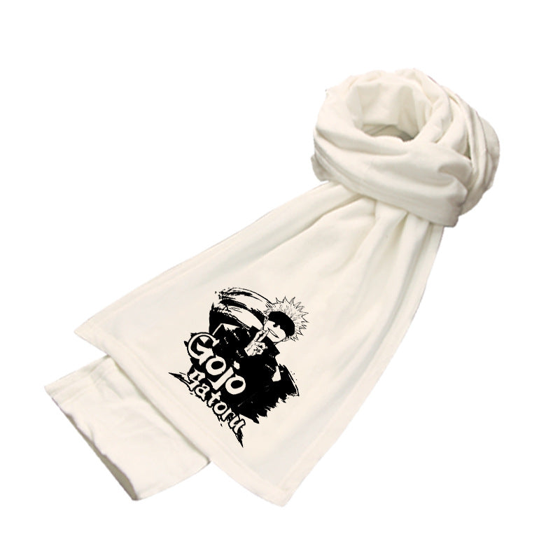 Anime Double-sided Mink Velvet Warm Scarf