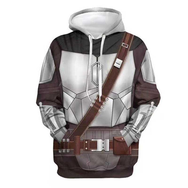 Casual Mandalorian 3D Printed Sports Cospaly Hoodie