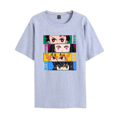 Unisex Casual Anime Round Neck Loose T-shirt