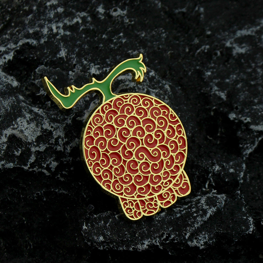 Lovely Devil Fruit Badge Brooch