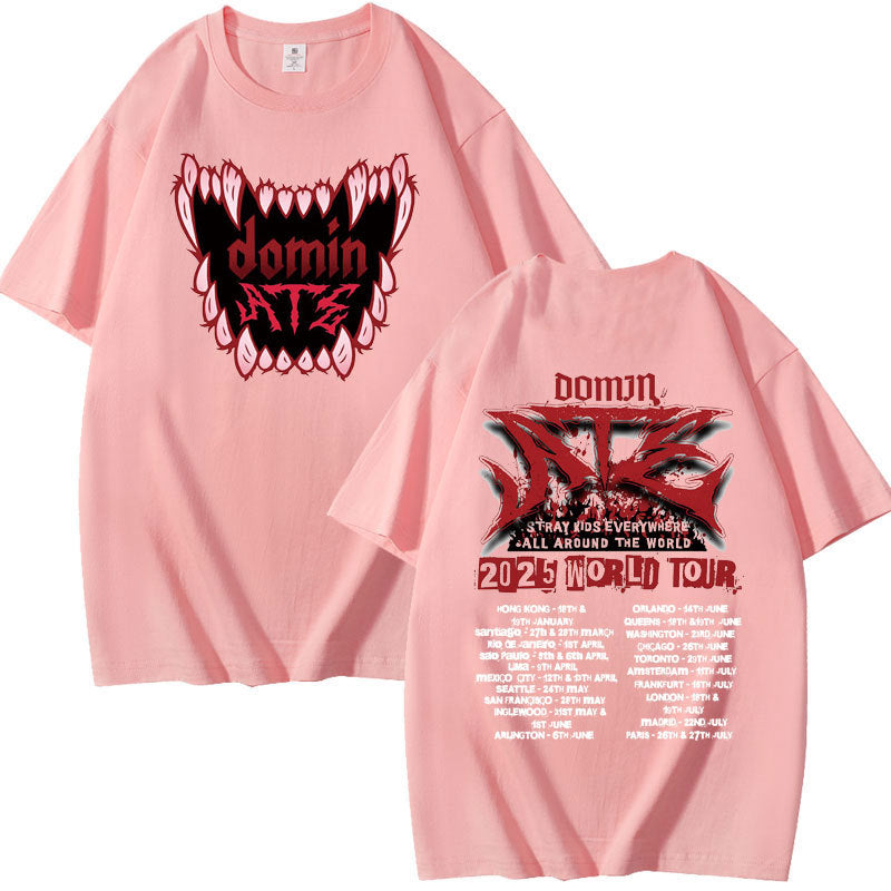 Casual Kpop Dominate Print Short Sleeve T-Shirt