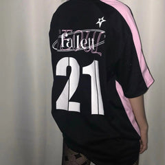 Trendy Kpop Jersey Short-sleeved T-shirt