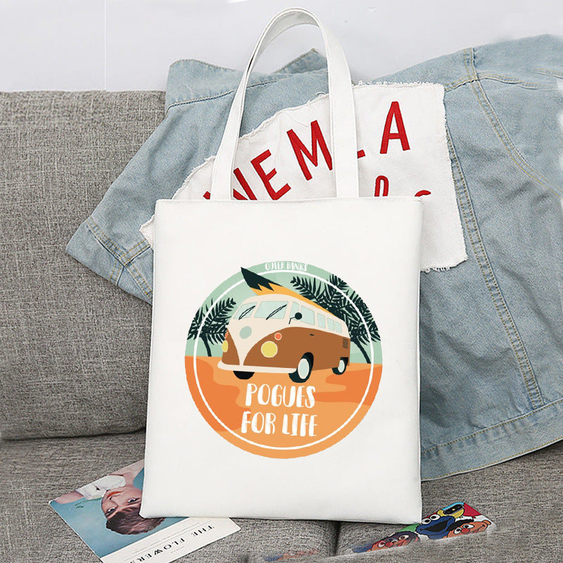 Pogue Life Printed Canvas Shoulder Bag