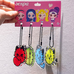 AE Acrylic Pendant Keyring Set