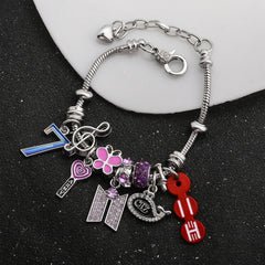 OT7 ARMY Beaded Pendant Bracelet