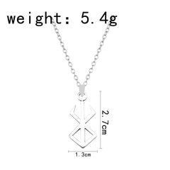 Chic Anime Logo Pendant Necklace