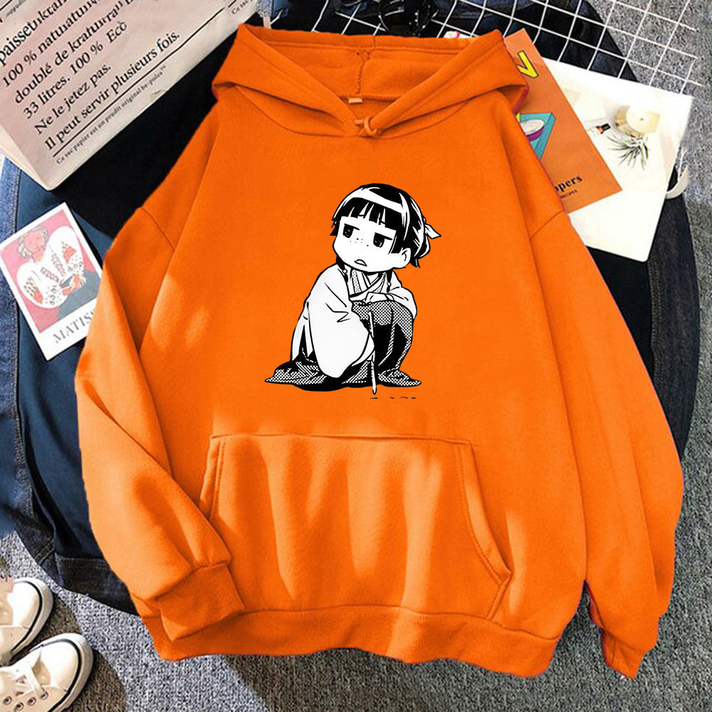 Cute Anime Graphic Pullover Hoodie