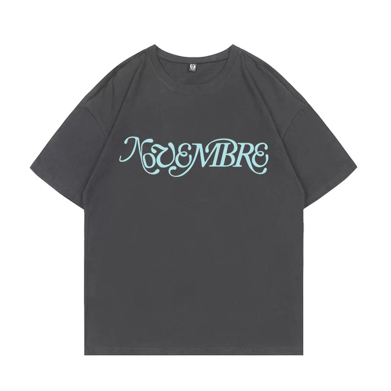 Minju Same Grey Graphic T-Shirt