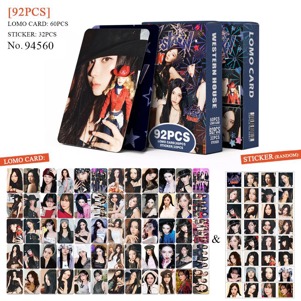 92pcs æ WESTERN HOUSE Photocard Sticker