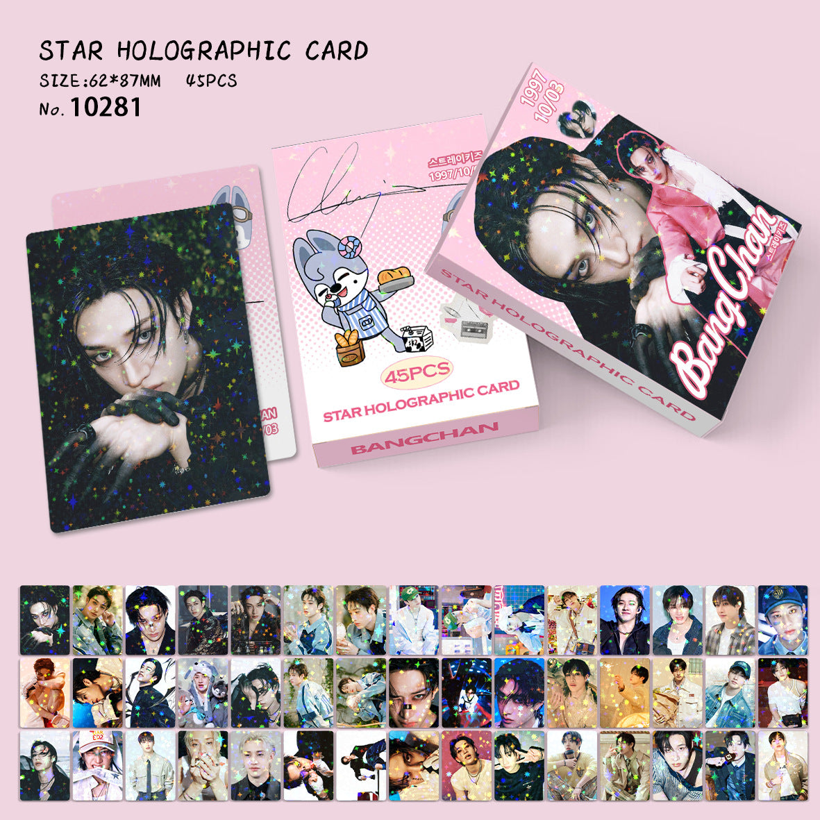 45PCS BANGCHAN Flash Photocard Collection