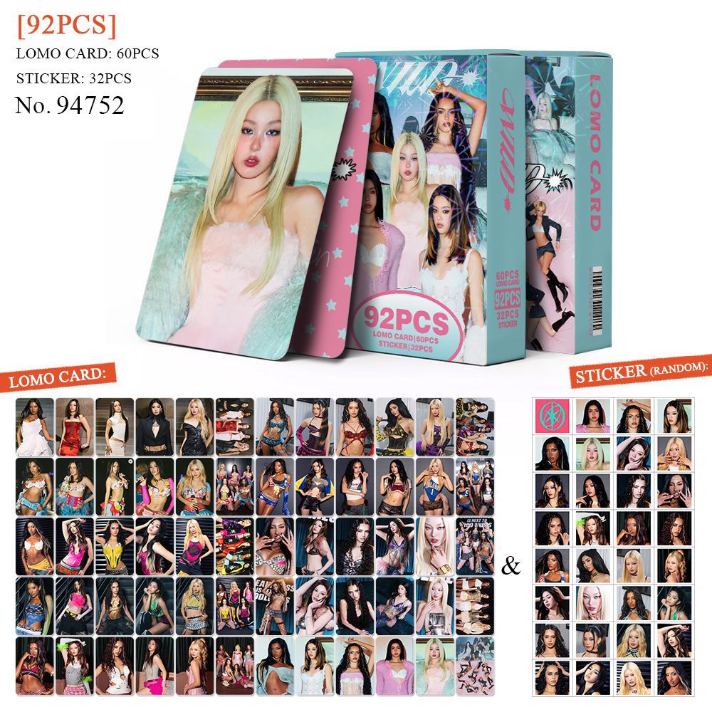 92PCS KATSEYE Album WILD Photocard Sticker