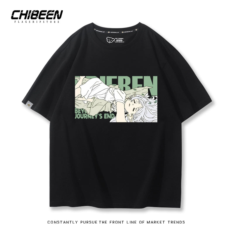 Unisex Anime Cotton Short Sleeve T-Shirt
