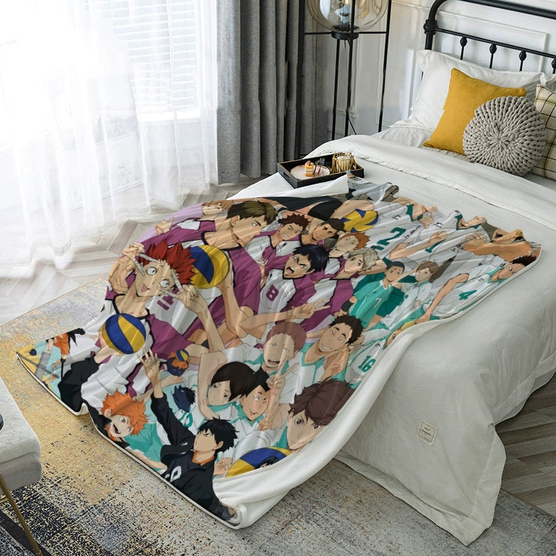 Hinata Anime Pattern Nap Blanket