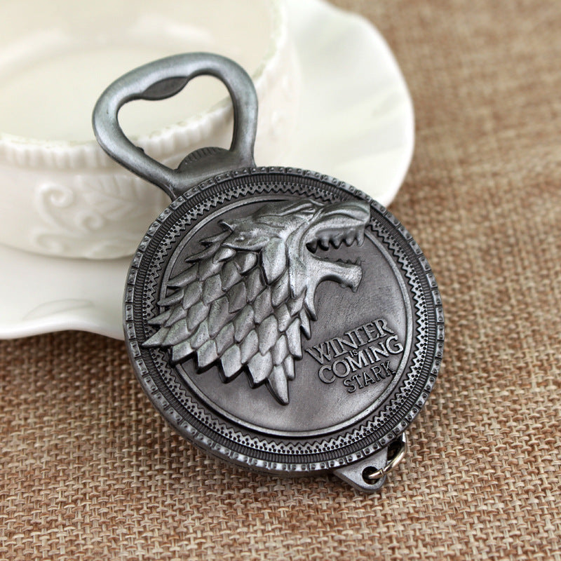 Dragon Wolf Bottle Opener Keychain Pendant