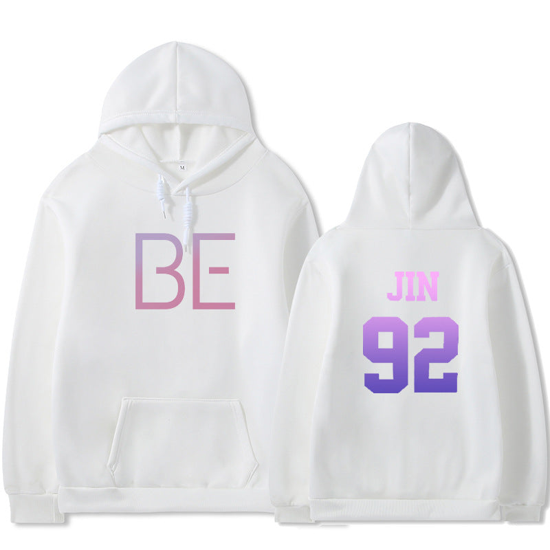 Unisex Kpop BE Printed Loose Hoodie