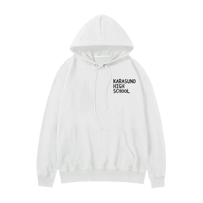 Unisex Nekoma Kageyama Letter Print Cotton Hoodie