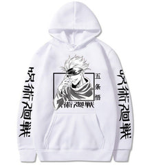 Men's Gojo Anime Print Casual Hoodie