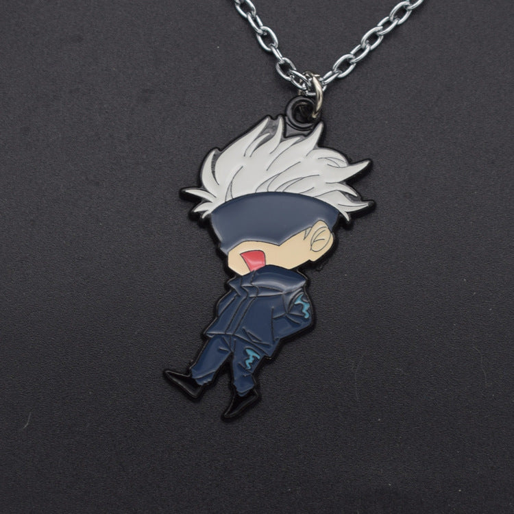 Cute Anime Zinc Alloy Keychain Pendant Necklace