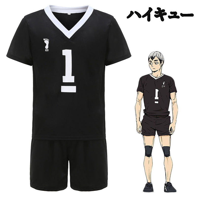 Unisex Anime Volleyball Short Sleeve Cosplay Uniform