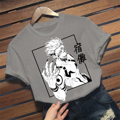 Unisex Anime Pattern Print Short-sleeved T-shirt