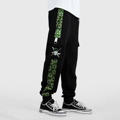 Cool Men's Logo Graphic Print Loose Pants