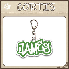 CORTIS Name Strip Keychain Acrylic Pendant