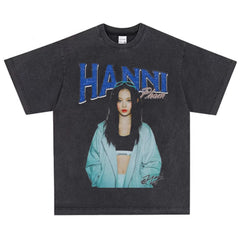 Vintage Hanni Printed Crew Neck T-shirt