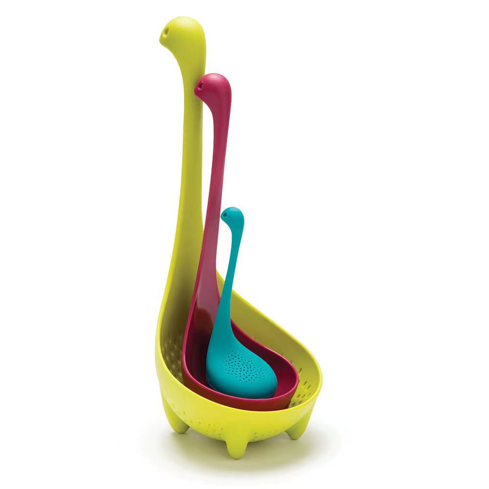 Loch Ness Monster Family Colander Spoon & Soup Ladle & Tea Infuser | Set of 3