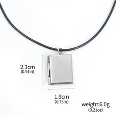 Creative Anime Opened Book Alloy Necklace