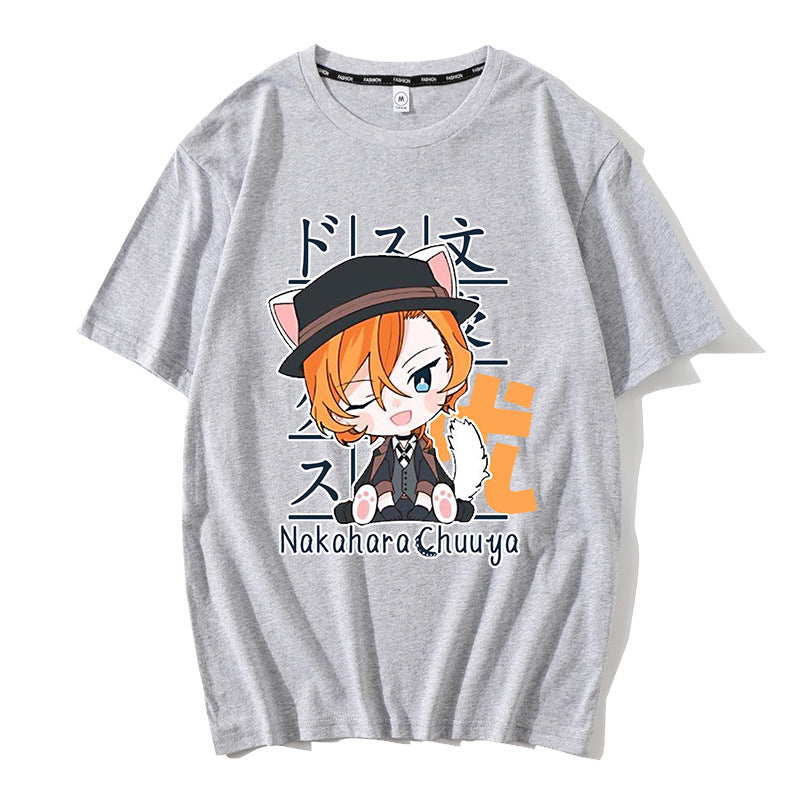 Casual Anime Graphic Short Sleeve T-Shirt