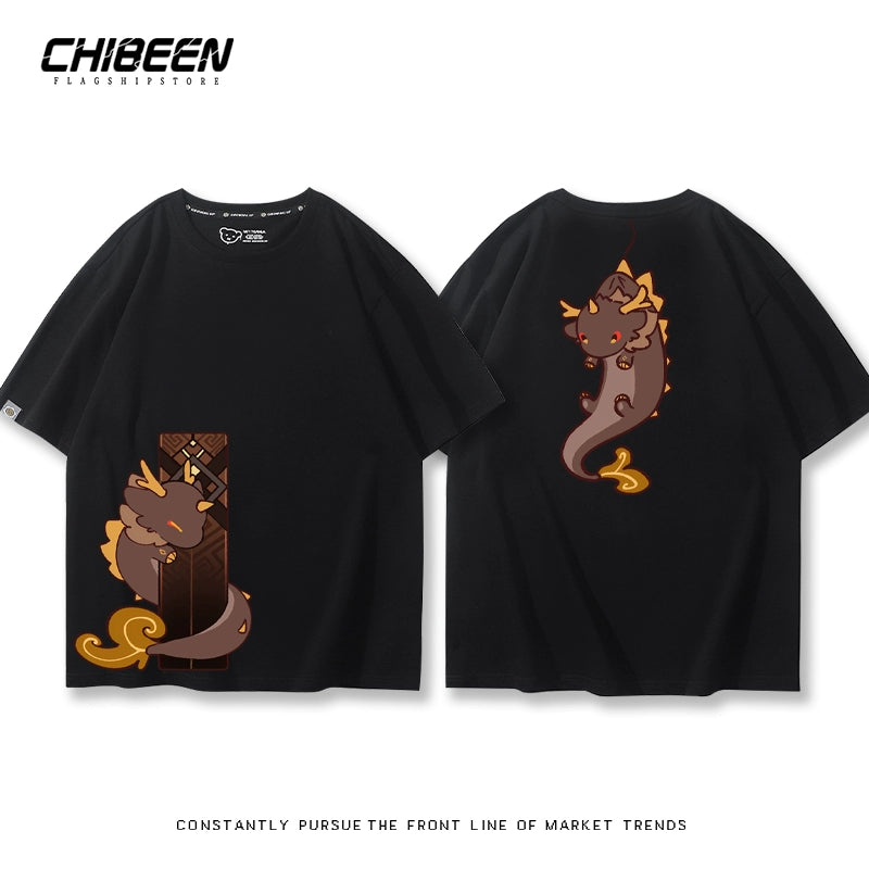 ZhongLi Game Print Short-sleeved T-shirt