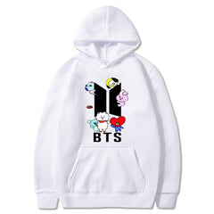 Women's Trendy Kpop Printed Casual Hoodie