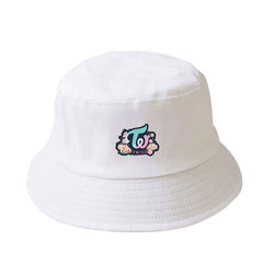 KPOP Flower Logo Print Bucket Hat