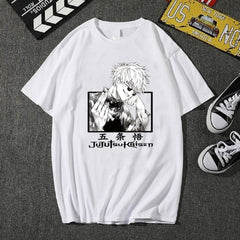 Casual Women's Anime Crew Neck Short Sleeve Tee