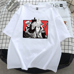 Unisex Luffy Zoro Loose Crew Neck T-Shirt