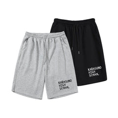 Unisex Casual Karasuno Print Sports Beach Shorts