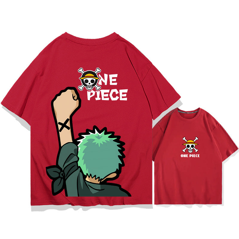 Men's Anime Zoro Short-sleeved Cotton T-shirt