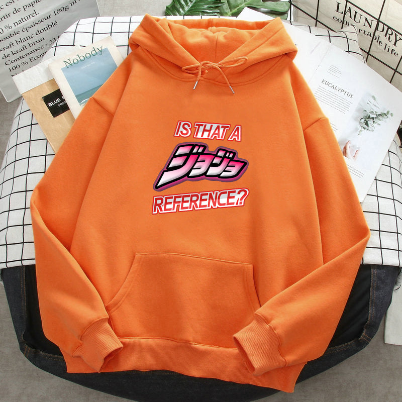 Unisex Jojo Reference Casual Loose Hoodie