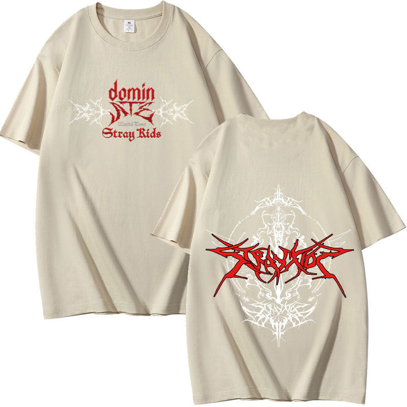 KPOP Dominate Graphic Print Cotton T-shirt