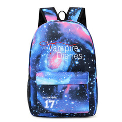 Casual TVD Pattern Print School Backpack