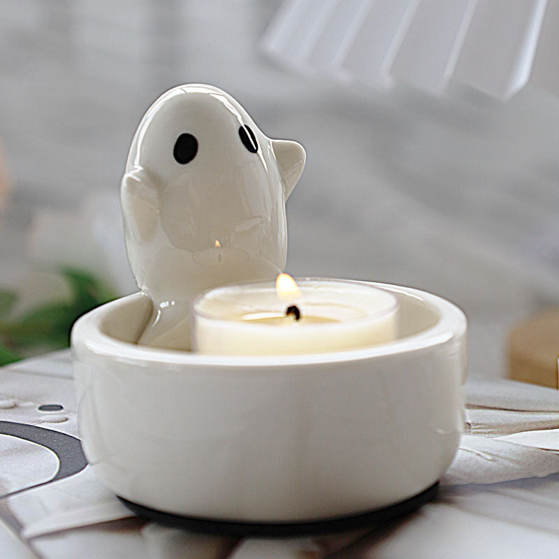 Adorable Ghost Candle Holder