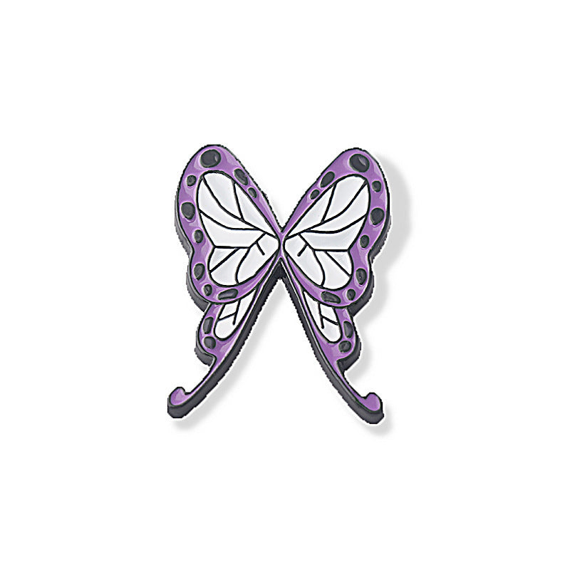 Butterfly Anime Keychain Hairpin Pendant A Pair