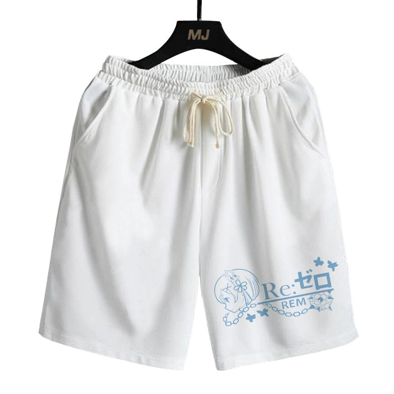 Casual Rem Anime Cos Summer Shorts
