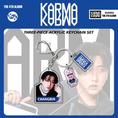 SKZ Album KARMA Acrylic Pendant Keychain